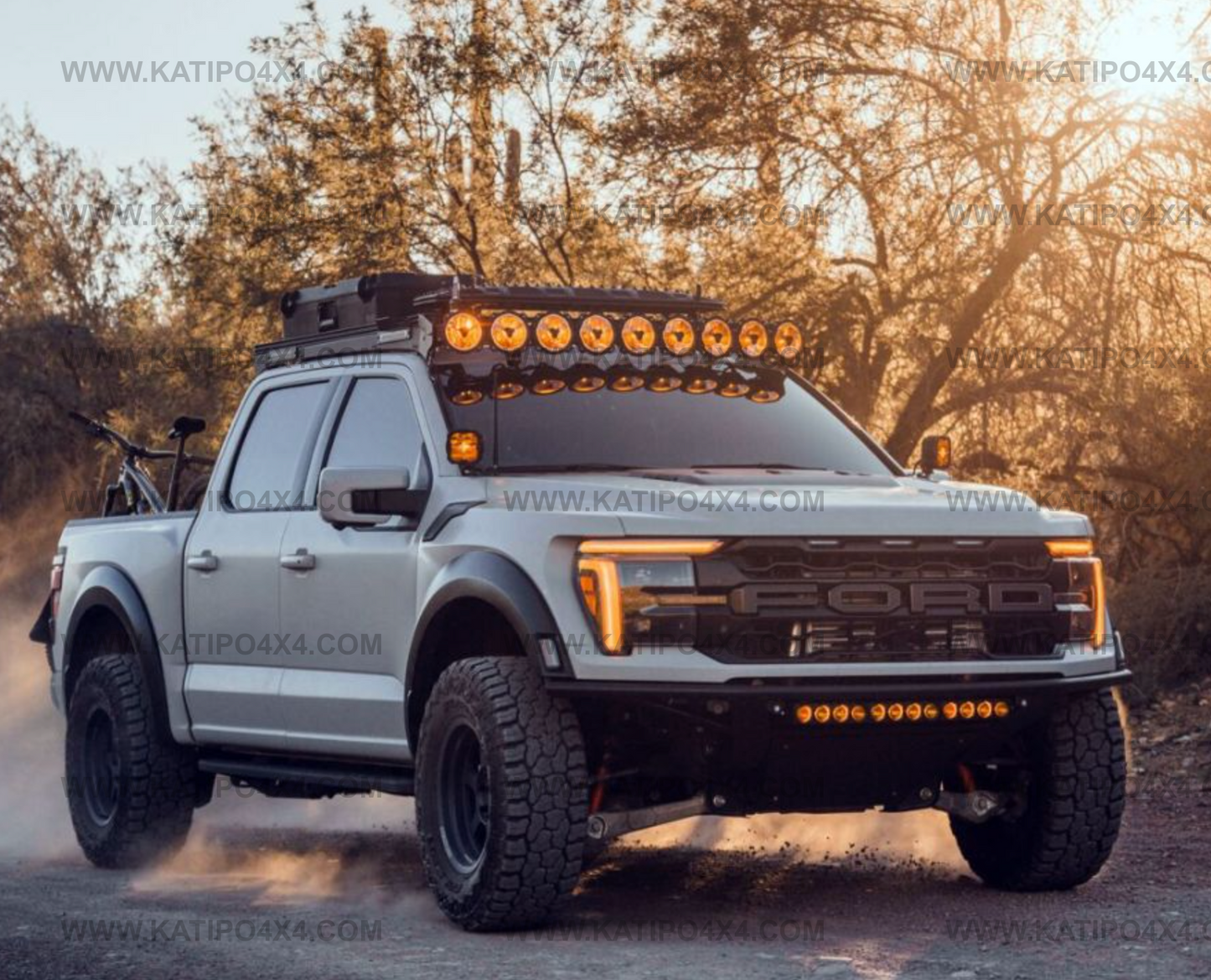 KC Hilites - Platform One™ Roof Rack with 360° Lighting - Ford F150/Raptor (2015-2026)