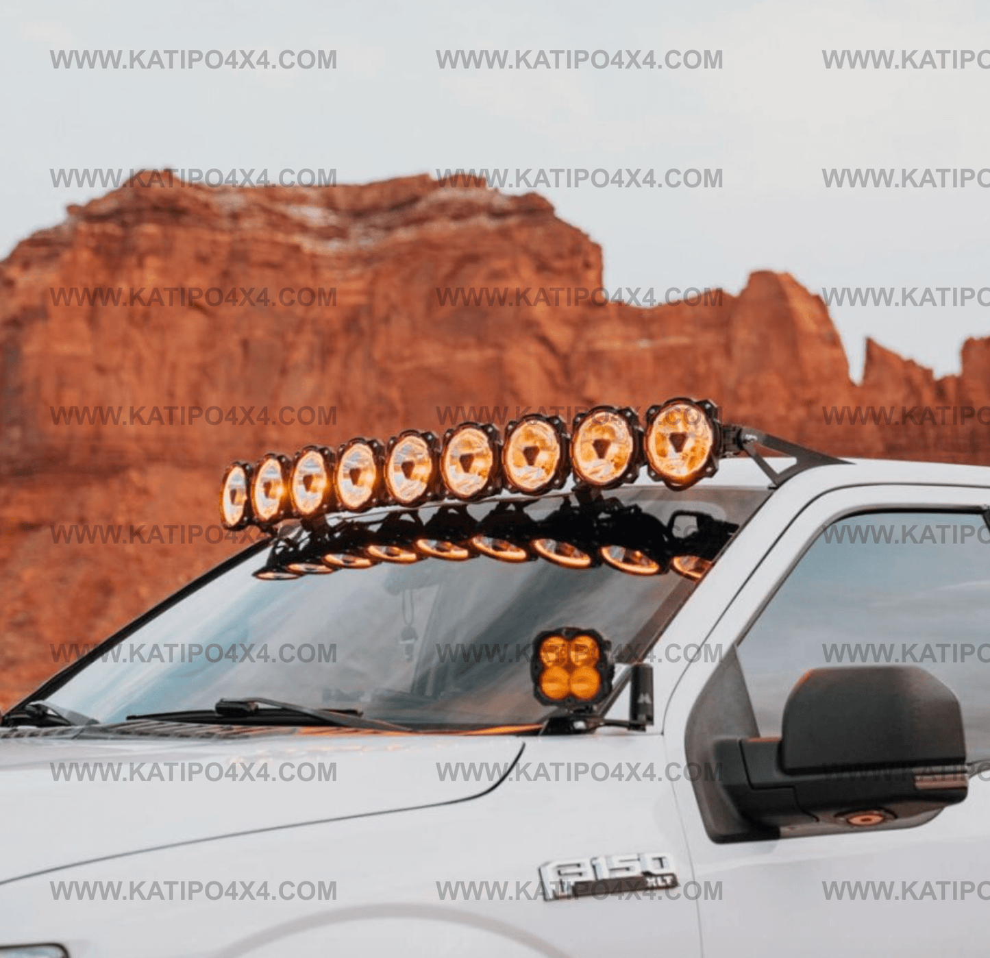 KC Hilites - Gravity® Titan® Overhead Light Bar for Ford F-150 & Raptor ( 2015-2026 )