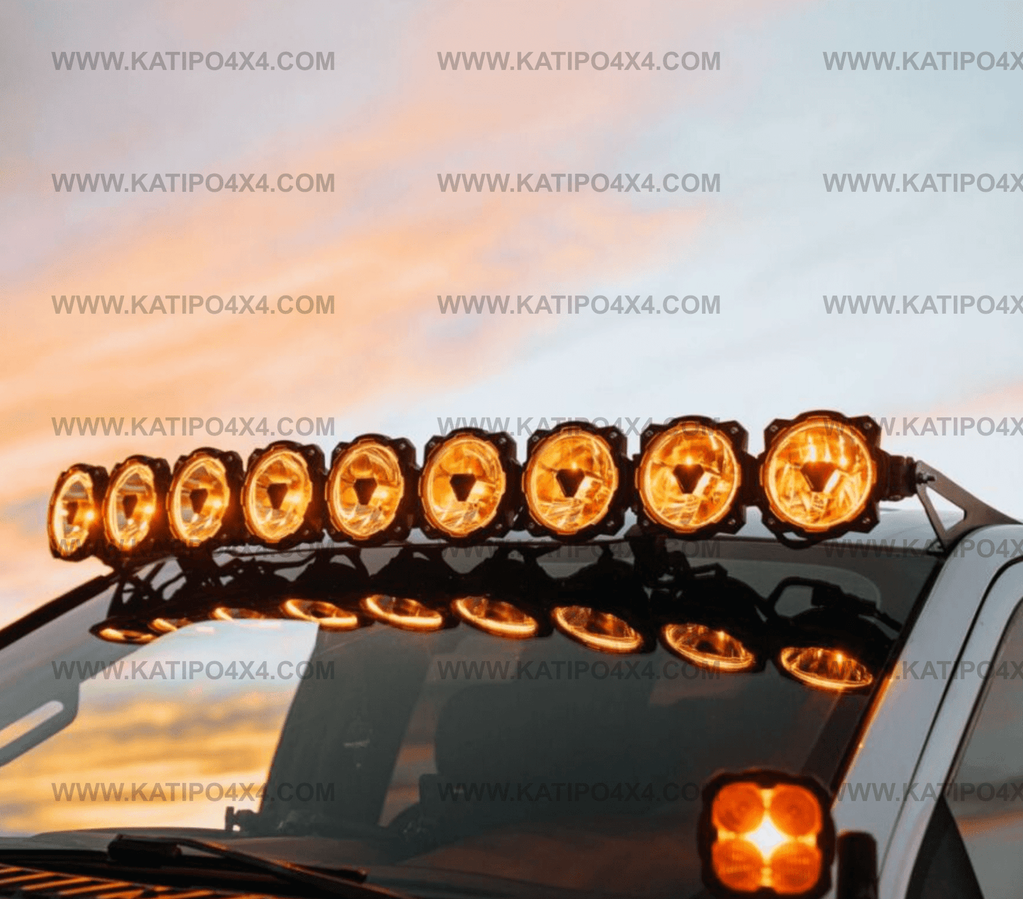 KC Hilites - Gravity® Titan® Overhead Light Bar for Ford F-150 & Raptor ( 2015-2026 )