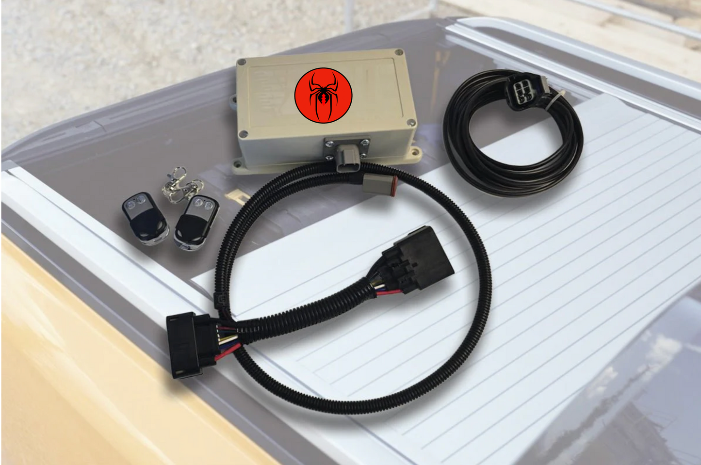 Electric Wildtrak Roller Lid Wire loom & Wireless KEY FOB controller ( Fit you own lid )