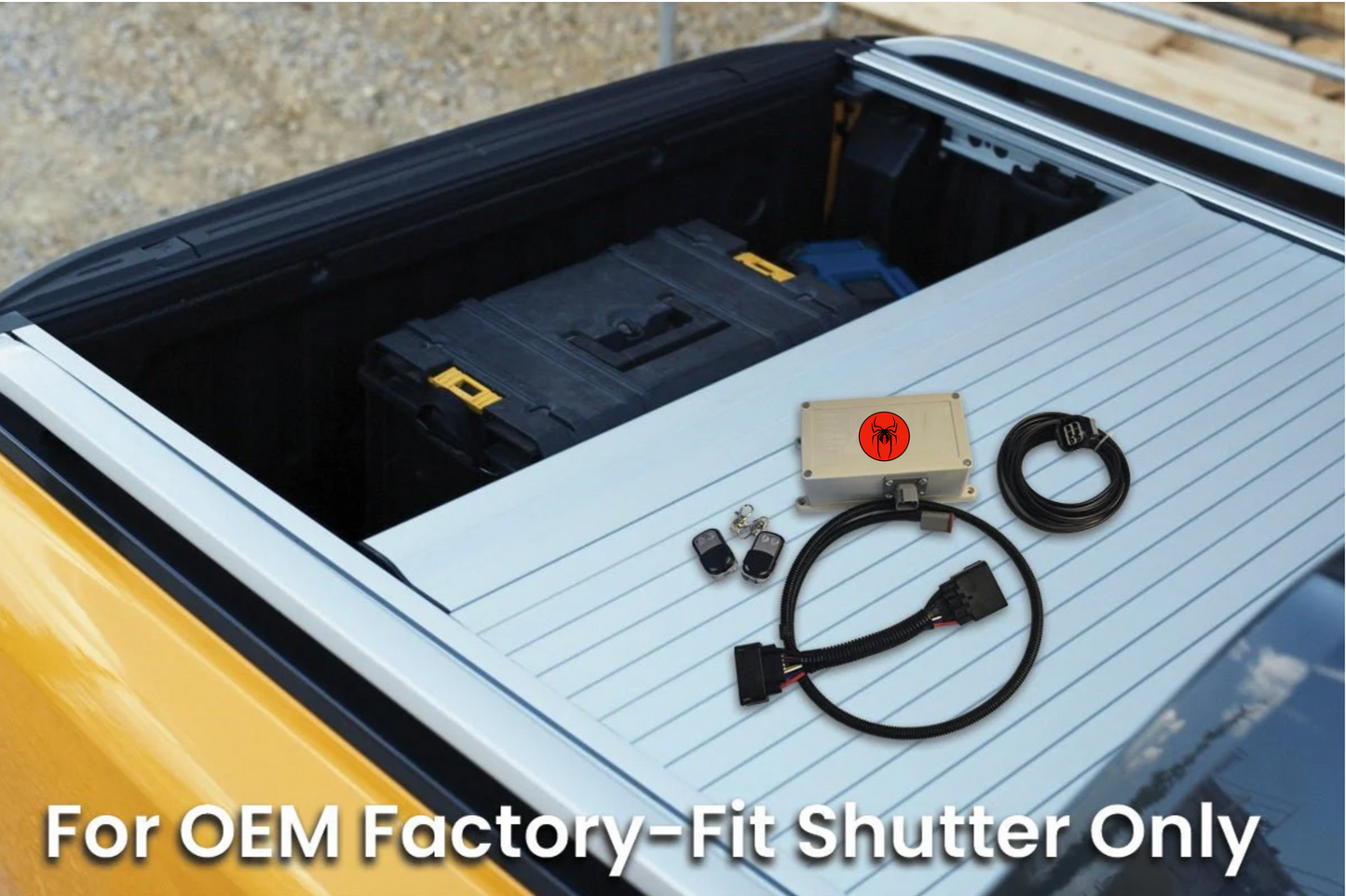 Electric Wildtrak Roller Lid Wire loom & Wireless KEY FOB controller ( Fit you own lid )