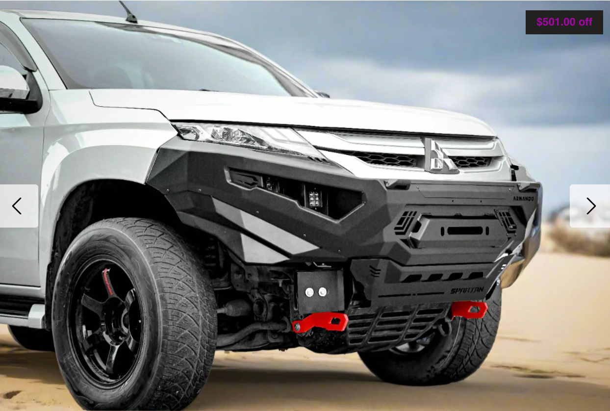 ARMANDO - Spartan Bull Bar to Suit Mitsubishi Triton MR 2019 - 2023
