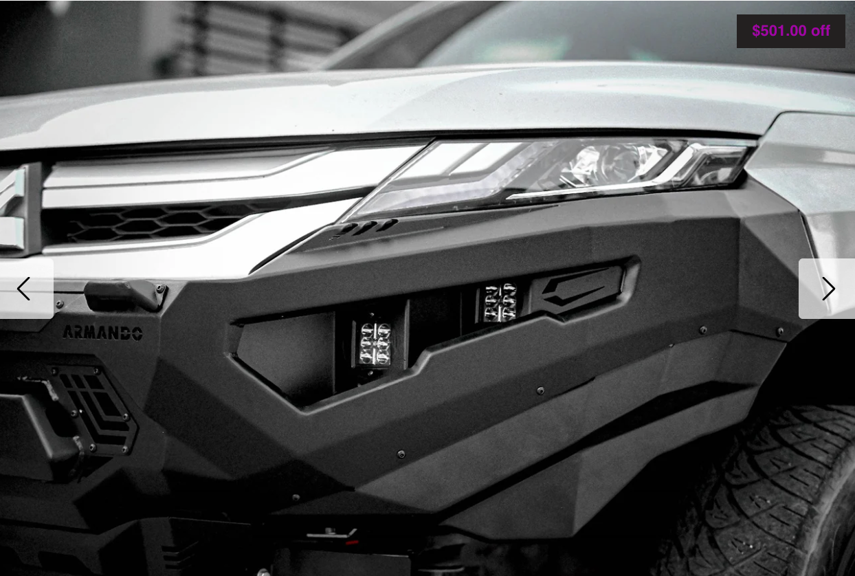 ARMANDO - Spartan Bull Bar to Suit Mitsubishi Triton MR 2019 - 2023