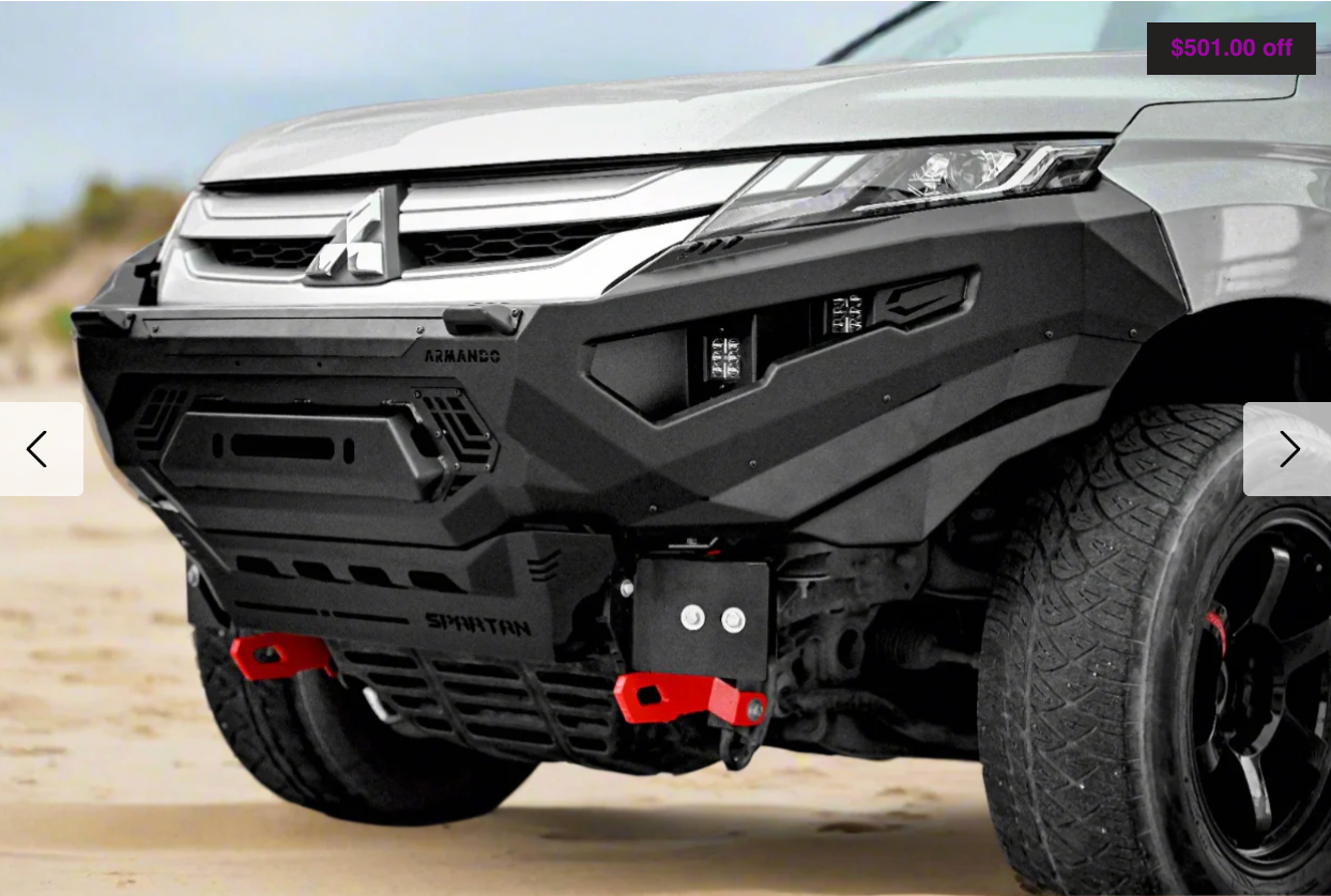 ARMANDO - Spartan Bull Bar to Suit Mitsubishi Triton MR 2019 - 2023