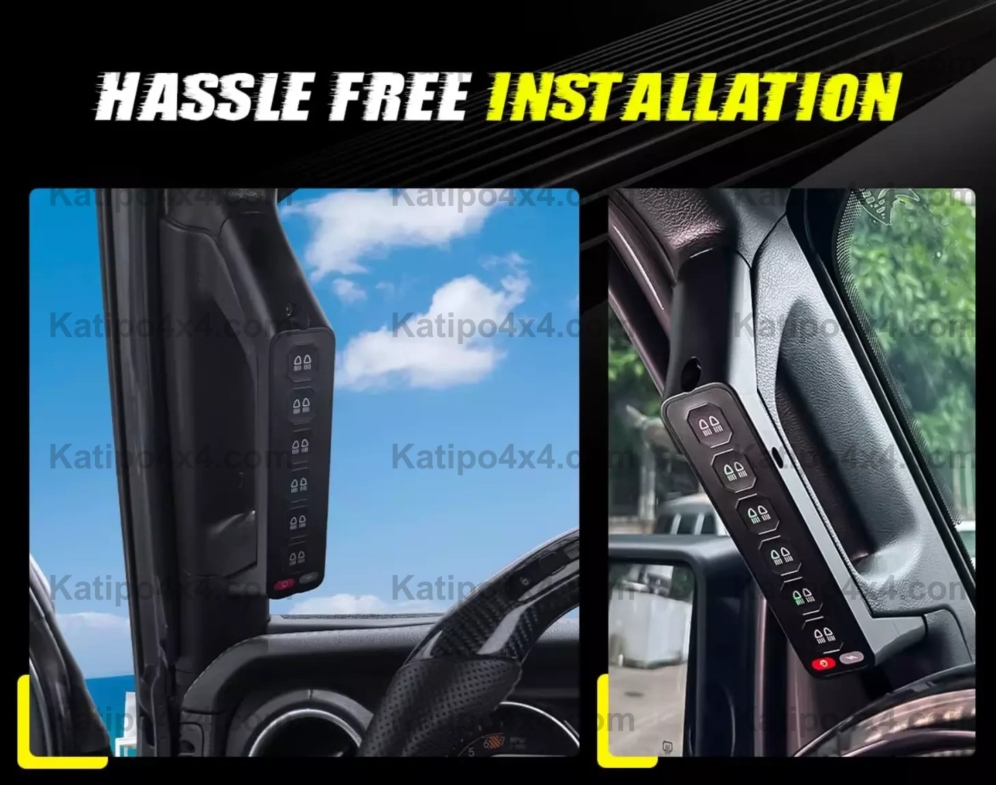 2015+ FORD RANGER, EVEREST & RAPTOR WIRELESS AUX SWITCH GRAB HANDLE SWITCH PANEL