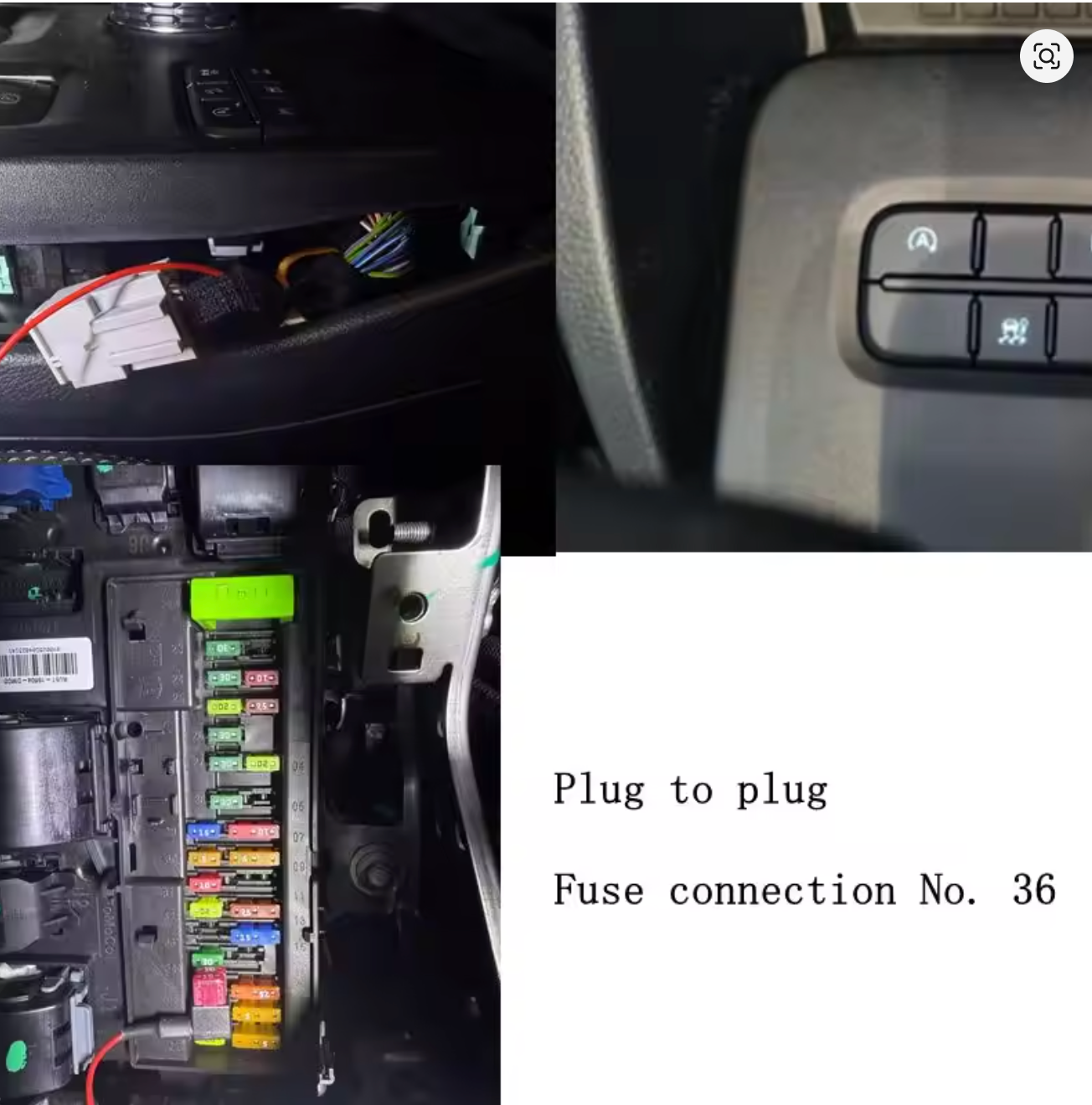 Auto Start/Stop Canceller Plug Cable For Ford Ranger, Raptor,  Everest 2022-2024+