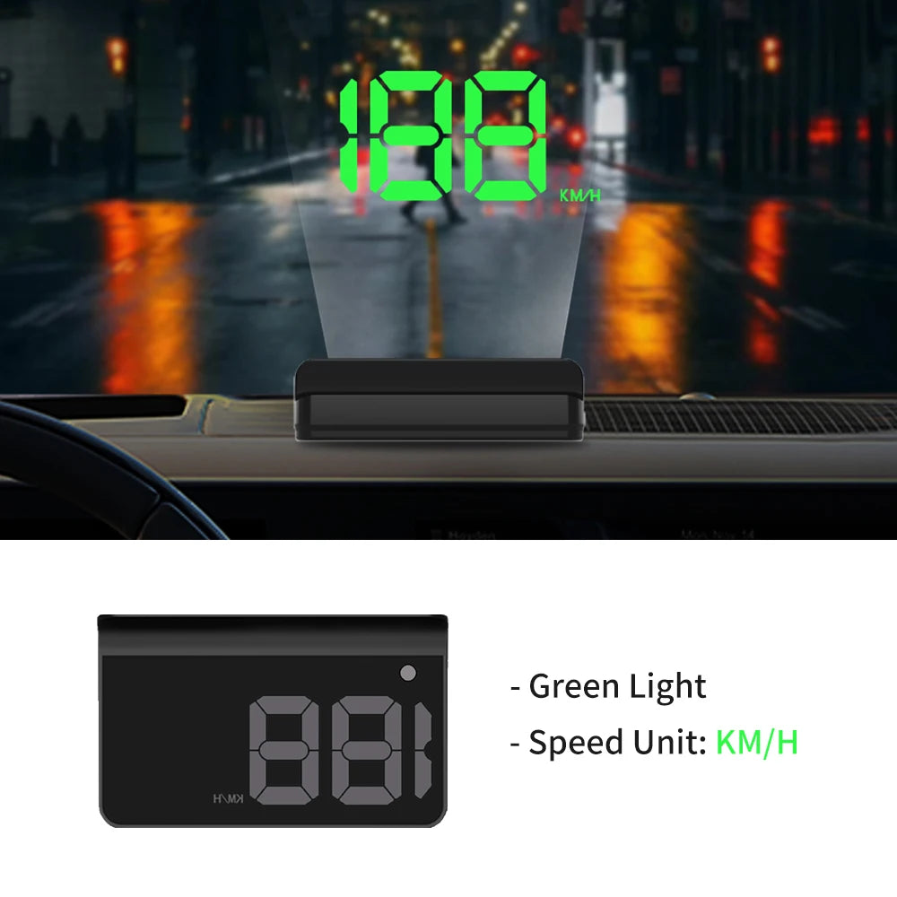 HUD Head-up Display Car GPS Digital Speedometer Universal ( Plug & Play ) USB PORT