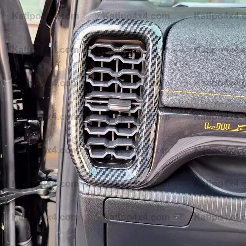 NEXT-GEN Ford Ranger 2023+ Carbon Fiber Air Conditioning Outlet Vent T ...