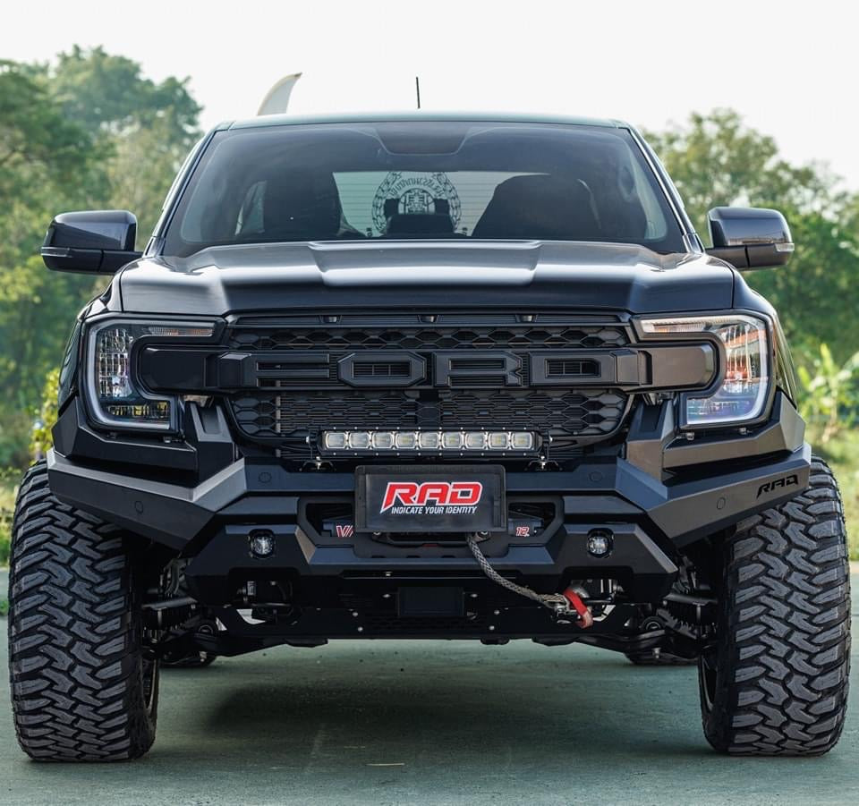 RAD FRONT WINCH BAR - 2022+ FORD RANGER & EVEREST - NO LOOP BAR ...