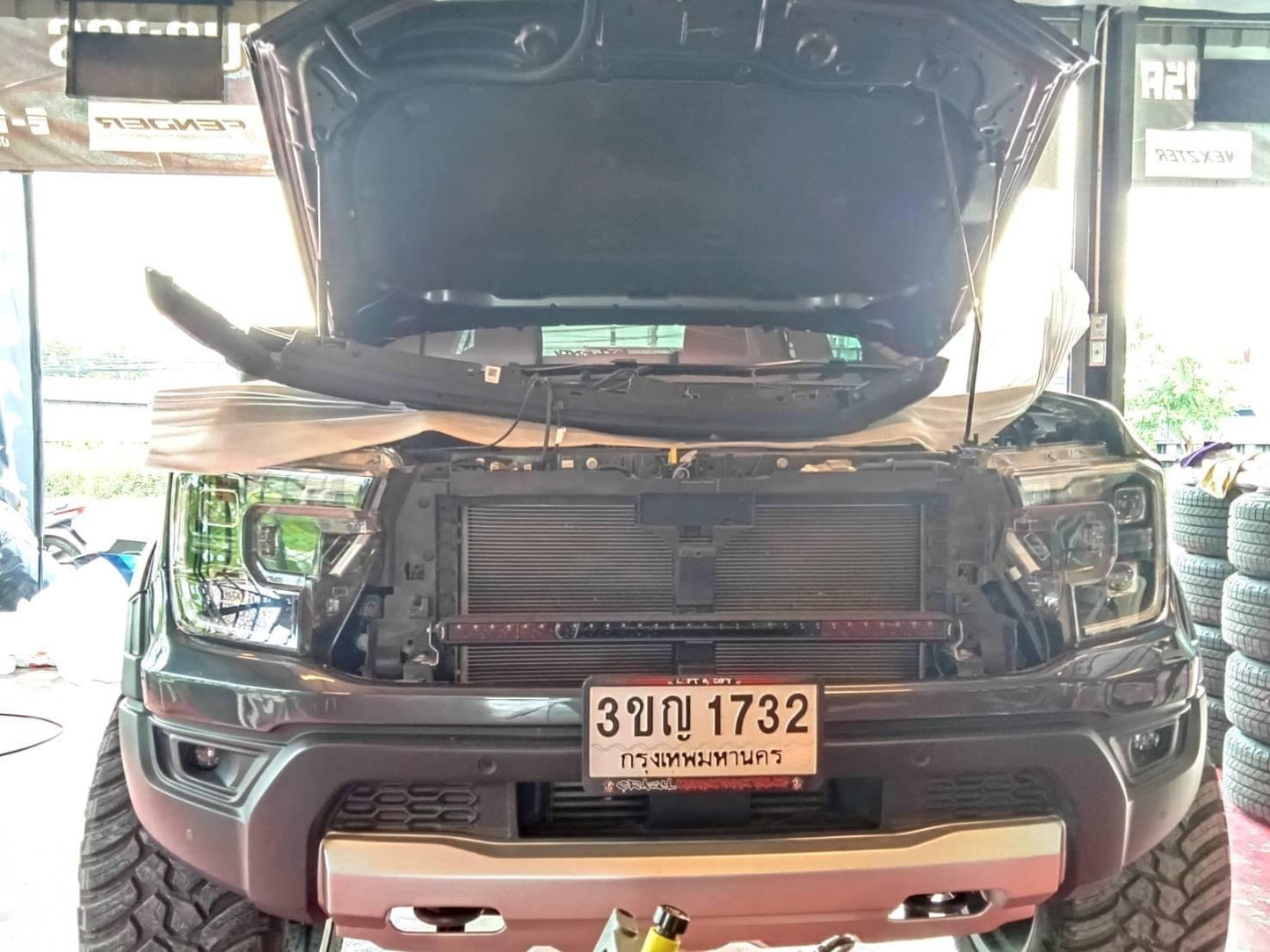 NEXT-GEN BEHIND GRILL LED LIGHT BAR AND BRACKETS 2023+ ( RAPTOR & RANGER )