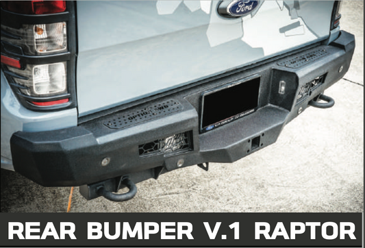 FORD RANGER RAPTOR - V.1 REAR TOW BAR 3.5T TOWING (2018-2022) 50% OFF LAST ONE LEFT