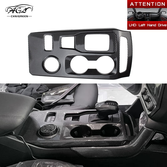 ABS Carbon Fiber Color Center Console Gear Shift Panel Cover Interior Decorative Accessories for Ford Ranger Everest 2023