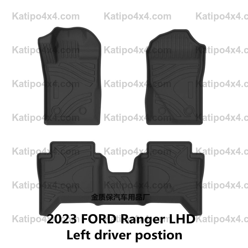 2023+ Ford Ranger Raptor waterproof floor mats RHD or LHD – KATIPO 4X4™