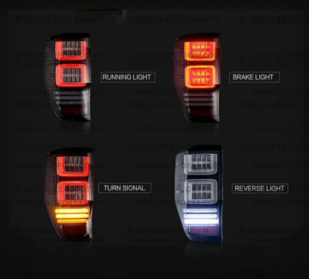 FORD RANGER & RAPTOR LED REAR TAIL LIGHTS, TYPE - TERMINATOR (2012-202 ...