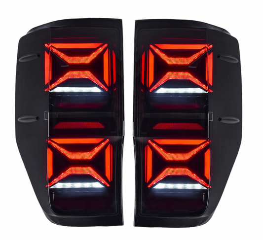 FORD RANGER & RAPTOR / LED REAR TAIL LIGHTS, TYPE - X-MEN (2012-2022) ( FREE WORLDWIDE SHIPPING )