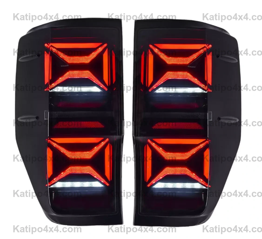 FORD RANGER & RAPTOR / LED REAR TAIL LIGHTS, TYPE - X-MEN (2012-2022) ( FREE WORLDWIDE SHIPPING )