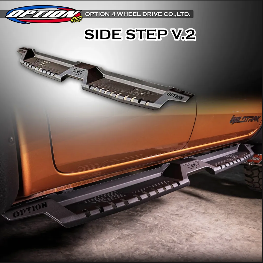 OPTION4WD - FORD RANGER & RAPTOR & BT-50 V.2 SIDE STEPS (2012-2023 ...