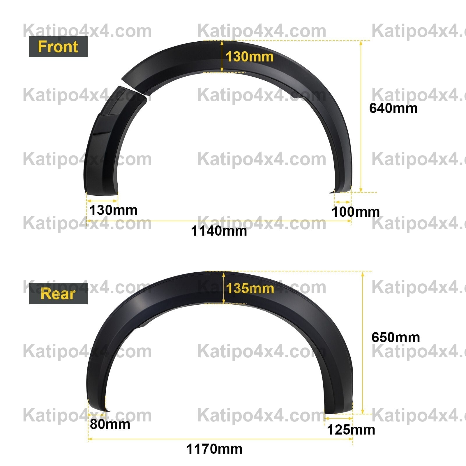 Fender Flares For Ford Ranger 2023+ NEXT-GEN Sport – KATIPO 4X4™